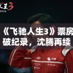 《飞驰人生3》票房破纪录，沈腾再续赛车传奇